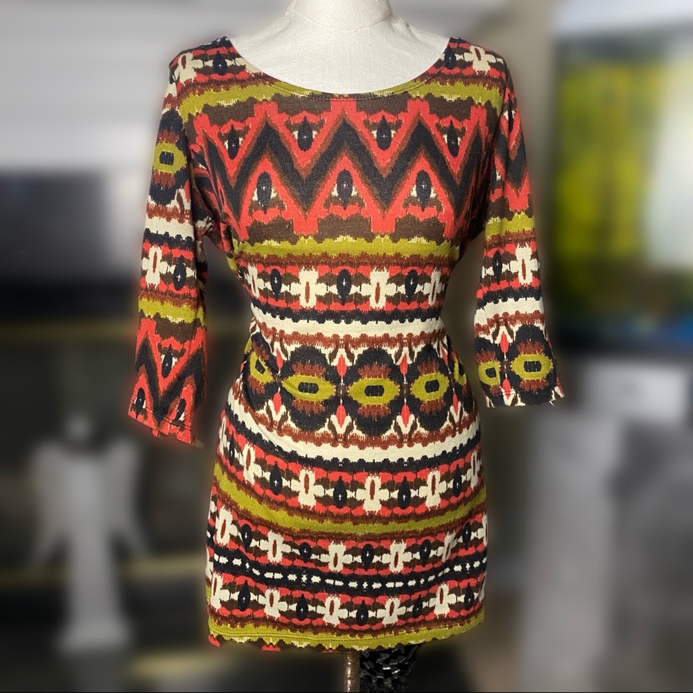 Patterned short dress
